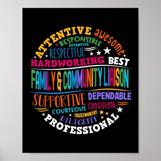 Family And Community Liaison Back To School Squad  Poster (Voorkant)