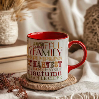 Family and Friends Thanksgiving Mug Mok