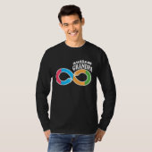 Family Autism Awareness Grandpa Rainbow Infinity S T-shirt (Voorkant volledig)