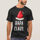 Family Bapa Claus Christmas Santa's Pajama Matchin T-shirt (Voorkant)
