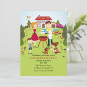 Family BBQ Uitnodiging (Staand voorkant)