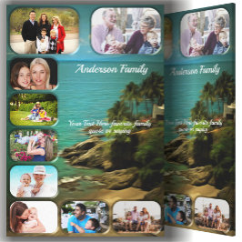 Family Beach Dream 0026 Originele kunst Canvas Afdruk