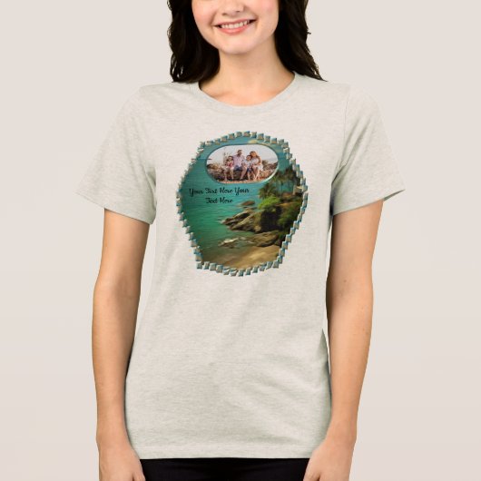 Family Beach Dream 0026 Tri-Blend Shirt (Voorkant)