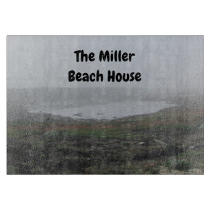 Family Beach House Foggy Morning Beach Dunes Fog Snijplank