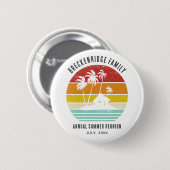 Family Beach House jaarlijkse zomerreünie matching Ronde Button 5,7 Cm (Voorkant /achterkant)