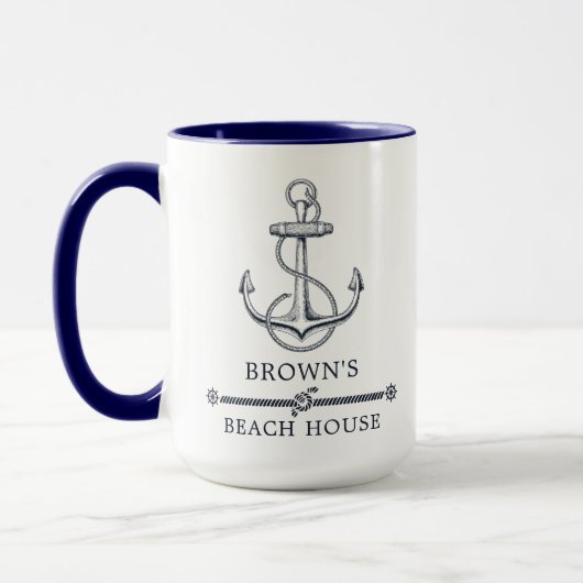 Family Beach House Nautical Anchor Mok (Links)