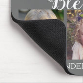 Family Blessings 6 Photo Collage Grijs Muismat (Hoek)