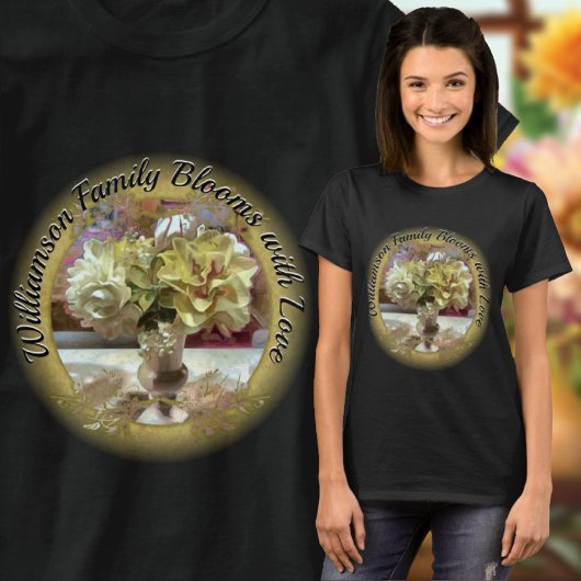 Family Blooms met Love Spring Flowers PCM1 T-shirt