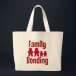 Family Bonding Game Night Fun Grote Tote Bag<br><div class="desc">A fun family bonding kids and parents gaming cheeky humor design tabletop piece d-6 high roller funny boardgame humor first player hanging out with friends strategy or party game night design unique fun deluxe carry all canvas tote bag. Get a fun boardgame totebag today.</div>