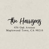 Family Brush Script Kalligrafie Eenvoudige zelfkop Zelfinktende Stempel