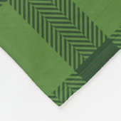 Family Cabin Groen geruite Thema Naam Gepersonalis Fleece Deken (Hoek)