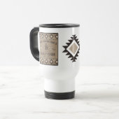 Family Cabin Rustic Southwest Native Tribal Cactus Reisbeker (Voorkant links)