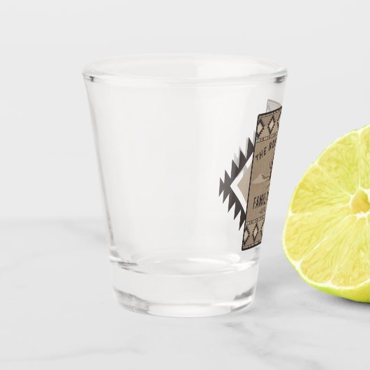 Family Cabin Rustic Southwest Native Tribal Cactus Shot Glas (Links)