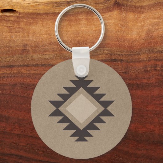 Family Cabin Rustic Southwest Native Tribal Cactus Sleutelhanger (Achterkant)