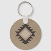 Family Cabin Rustic Southwest Native Tribal Cactus Sleutelhanger (Achterkant)
