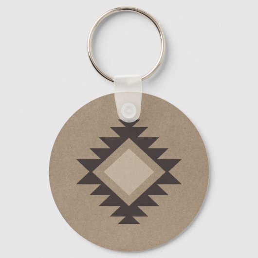 Family Cabin Rustic Southwest Native Tribal Cactus Sleutelhanger (Achterkant)