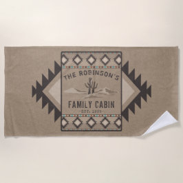 Family Cabin Rustic Southwest Native Tribal Cactus Strandlaken