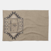 Family Cabin Rustic Southwest Native Tribal Cactus Theedoek (Horizontaal)