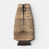 Family Cabin Rustic Wood - Aangepast Flesjeskoeler (Achterkant)