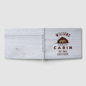 Family Cabin Rustic Wood Personalized  Gastenboek (Volledig)