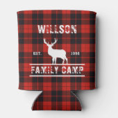 Family Camp Cunningham Scottish tartan lumberjack Blikjeskoeler (Achterkant)