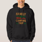 Family Camping Trip Caravan Rv Trailer Hoodie (Voorkant)