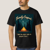 Family Campout 2025 – Retro Tent Night Tee T-shirt (Voorkant)