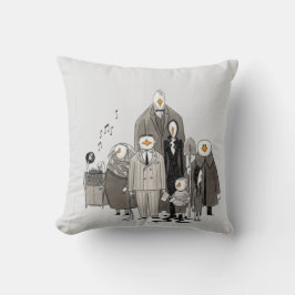 Family Candle Art Pillow Symbolic Modern  Kussen