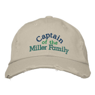 Family Captain Cap - Father's Day Geborduurde Pet