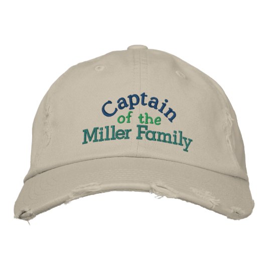 Family Captain Cap - Father's Day Geborduurde Pet (Voorkant)
