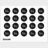 Family Christmas 2021 Ronde Sticker (Vel)