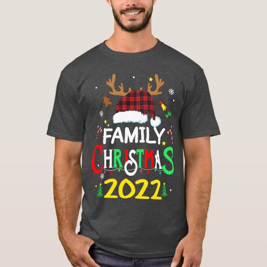 Family Christmas 2022 Merry Christmas gift T-shirt (Voorkant)