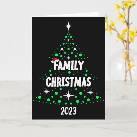 Family Christmas 2023 Christmas 2023 Kaart (Gele Bloem)