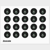 Family Christmas 2023 Christmas 2023  Ronde Sticker (Vel)