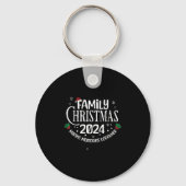 Family Christmas 2024 Holiday Matching Family Xmas Sleutelhanger (Voorkant)