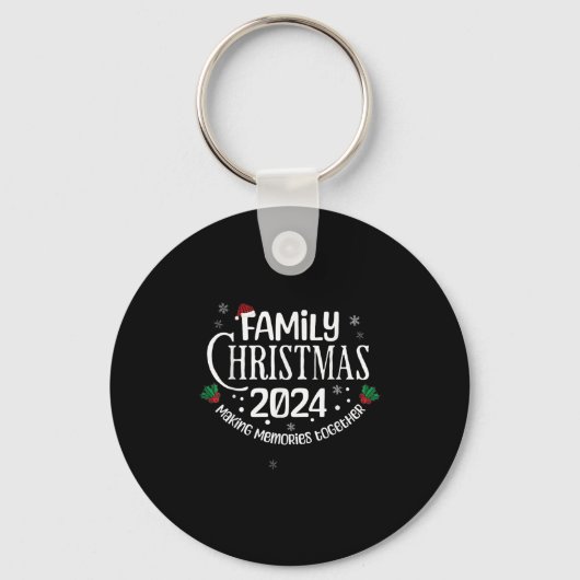 Family Christmas 2024 Holiday Matching Family Xmas Sleutelhanger (Voorkant)