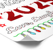 Family Christmas 2025 Love, Laughs And Lights Holi Poster (Hoek)