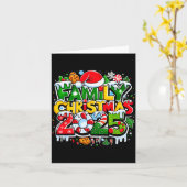 Family Christmas 2025 Making Memories Together San Kaart (Gele Bloem)