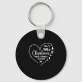 Family Christmas 2025 Making Memories Togother Xma Sleutelhanger (Voorkant)