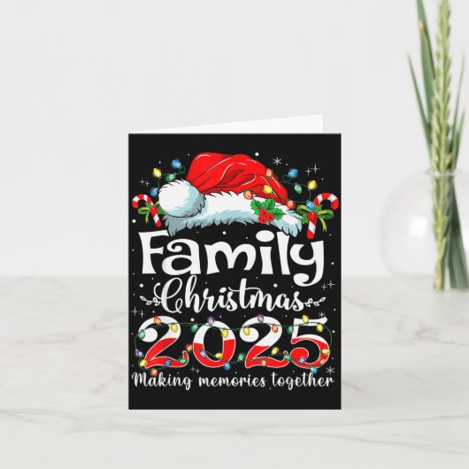 Family Christmas 2025 Matching Family Christmas Xm Kaart (Voorkant)