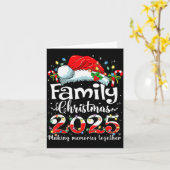Family Christmas 2025 Matching Family Christmas Xm Kaart (Gele Bloem)