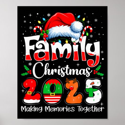 Family Christmas 2025 Matching Family Christmas Xm Poster (Voorkant)