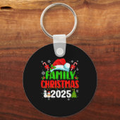 Family Christmas 2025 Matching Outfit Santa Squad  Sleutelhanger (Voorkant)