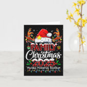 Family Christmas 2025 Matching Outfit Xmas Squad S Kaart (Gele Bloem)