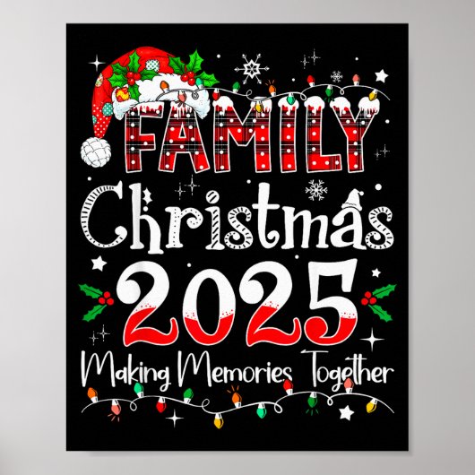 Family Christmas 2025 Matching Outfit Xmas Squad S Poster (Voorkant)