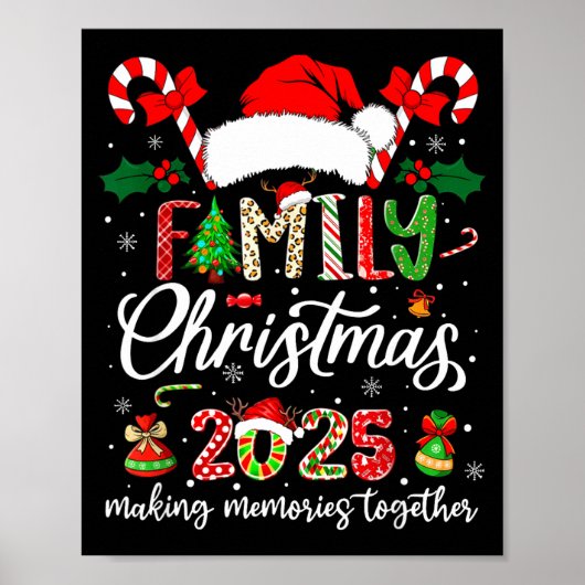 Family Christmas 2025 Matching Outfit Xmas Squad S Poster (Voorkant)