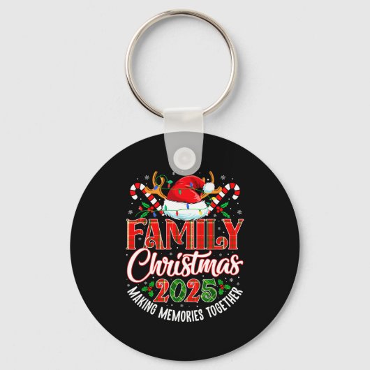 Family Christmas 2025 Matching Pajama Xmas Squad  Sleutelhanger (Voorkant)