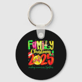 Family Christmas 2025 Matching Santa Tee Xmas Paja Sleutelhanger (Voorkant)