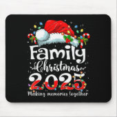 Family Christmas 2025 Matching Squad Santa Elf Fun Muismat (Voorkant)