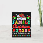 Family Christmas 2025 Matching Squad Santa Xmas Fu Kaart (Voorkant)